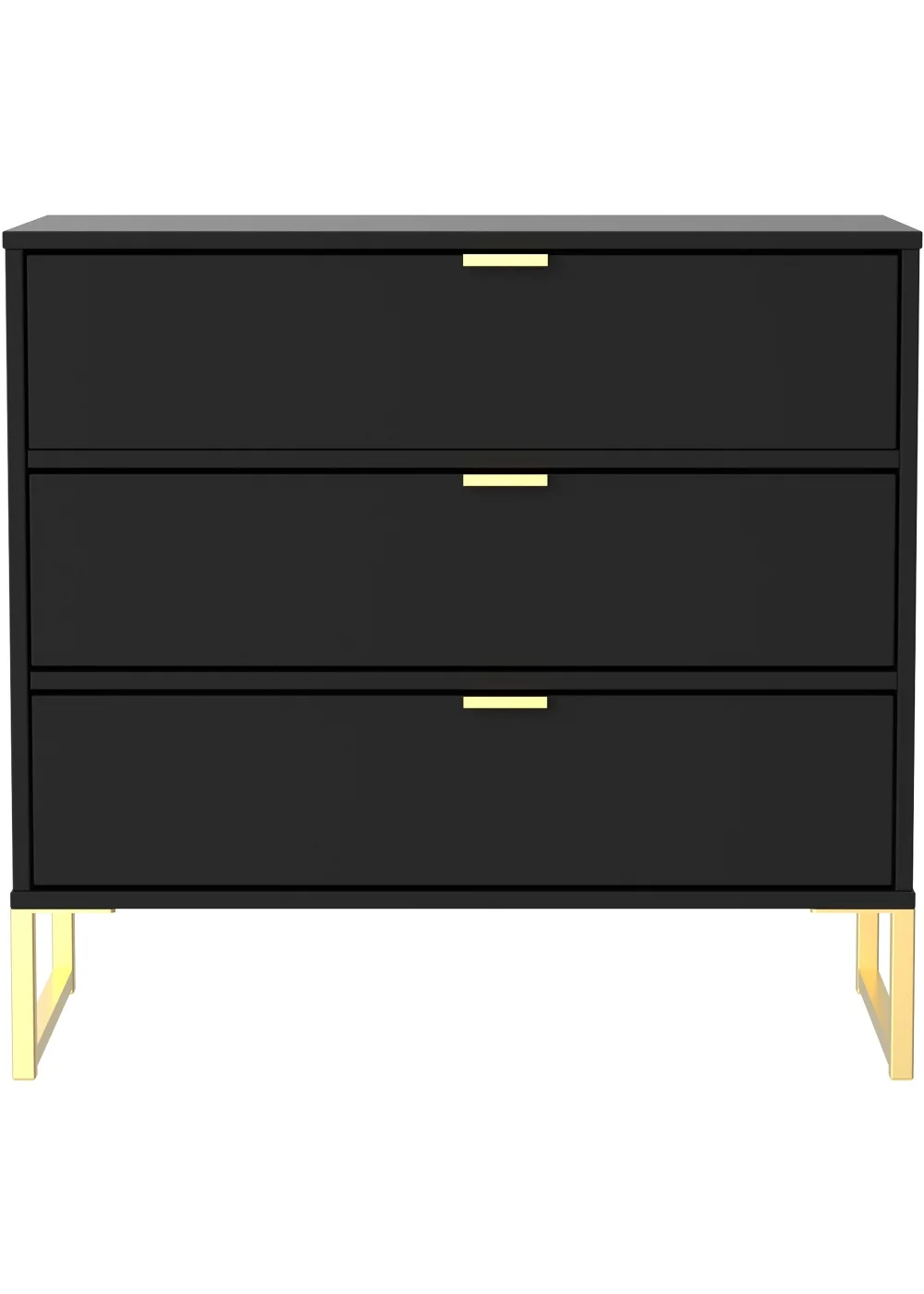 Swift Cordoba 3 Drawer Chest of Drawers (72.5cm x 39.5cm x 76cm) - One Size Image 1