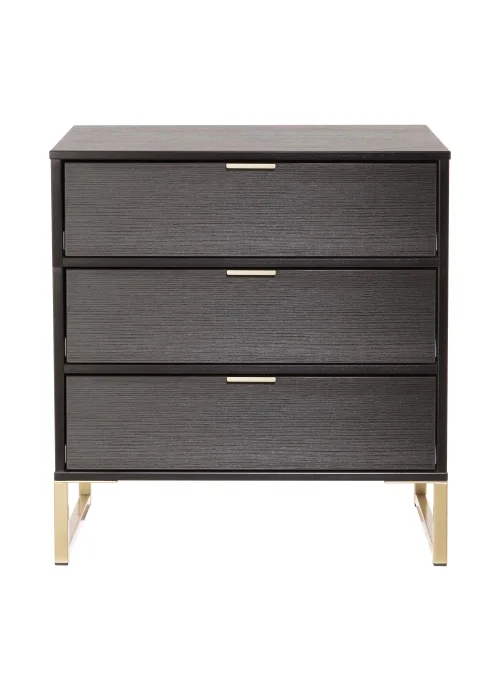 Swift Cordoba 3 Drawer Chest of Drawers (72.5cm x 39.5cm x 76cm) - One Size Image 4