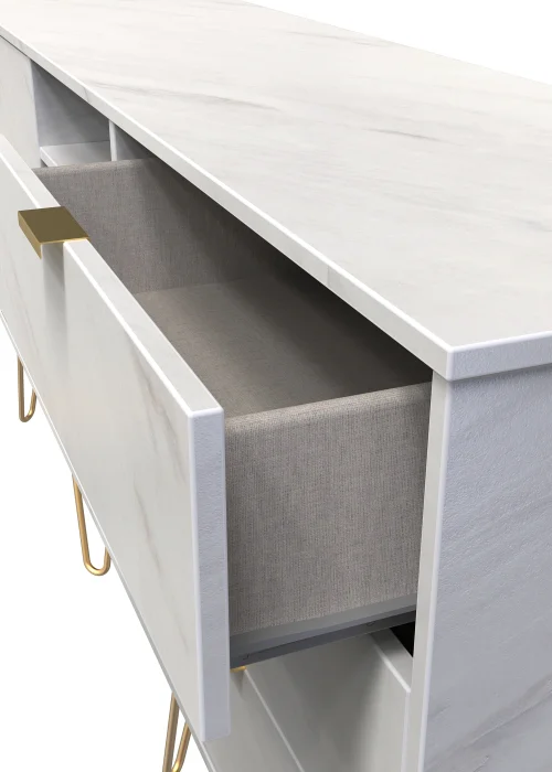 Swift Milano 6 Drawer TV Unit (74cm x 39.5cm x 152cm) - One Size Image 3