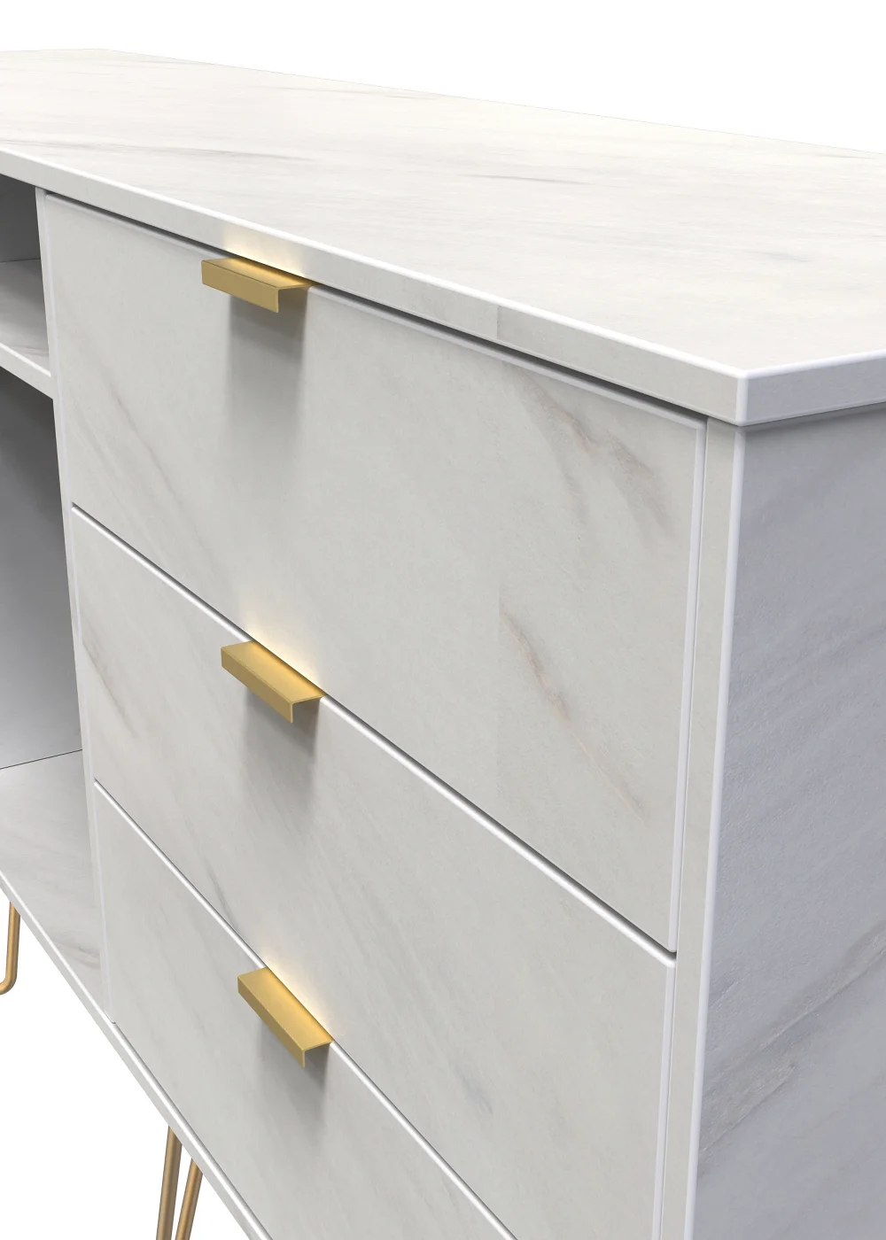 Swift Milano 6 Drawer TV Unit (74cm x 39.5cm x 152cm) - One Size Image 4