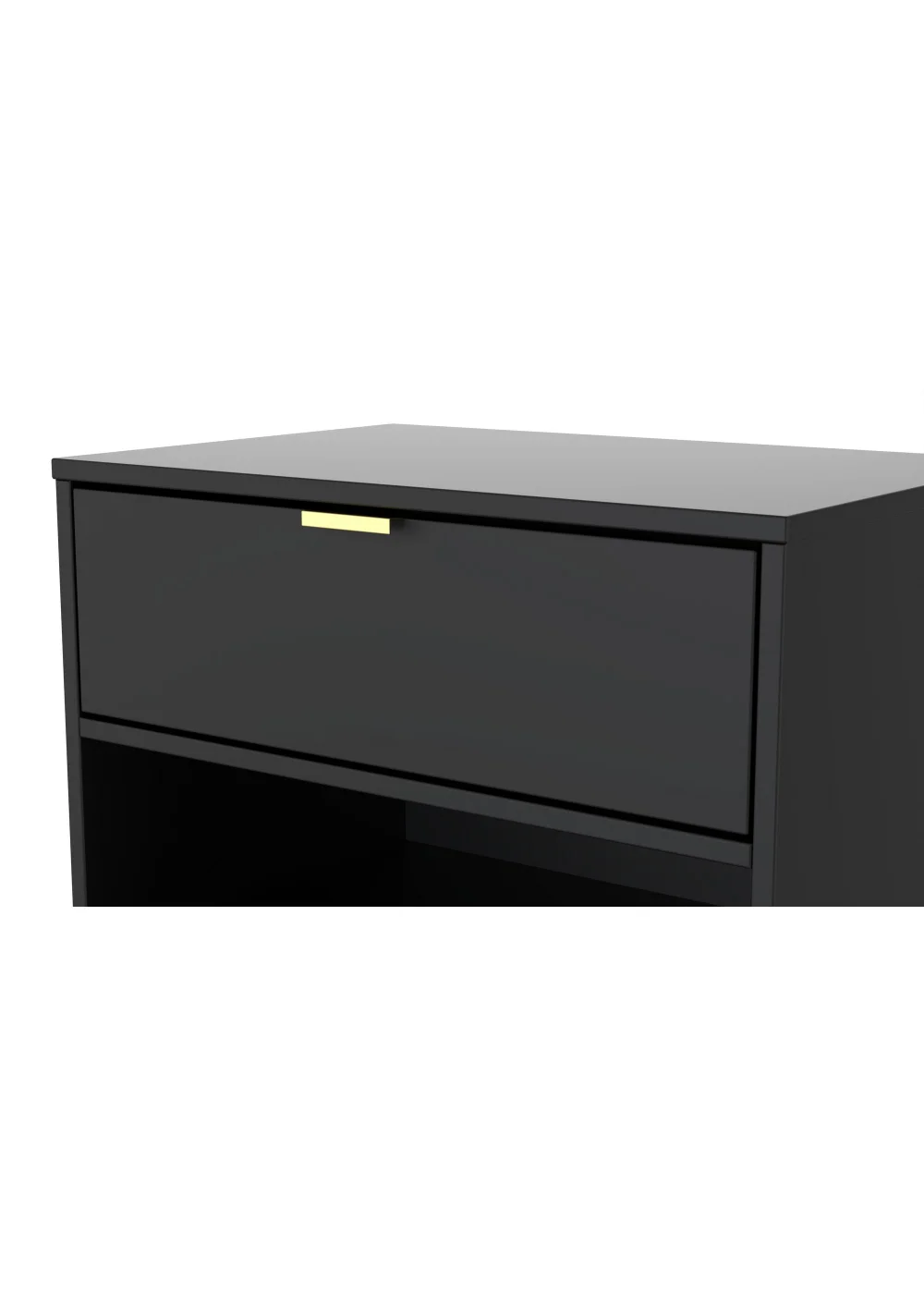 Swift Cordoba Double 1 Drawer Bedside Cabinet (54cm x 39.5cm x 57.5cm) - One Size Image 4