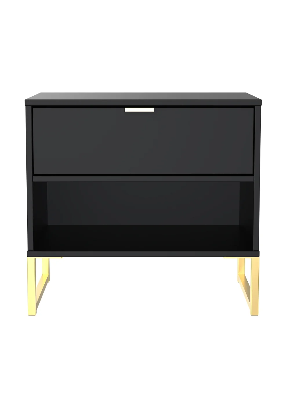 Swift Cordoba Double 1 Drawer Bedside Cabinet (54cm x 39.5cm x 57.5cm) - One Size Image 1
