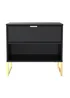 Swift Cordoba Double 1 Drawer Bedside Cabinet (54cm x 39.5cm x 57.5cm) - One Size Image 1