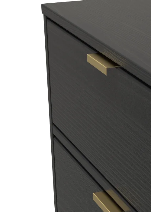 Swift Cordoba Double 2 Drawer Bedside Cabinet (54cm x 39.5cm x 57.5cm) - One Size Image 4