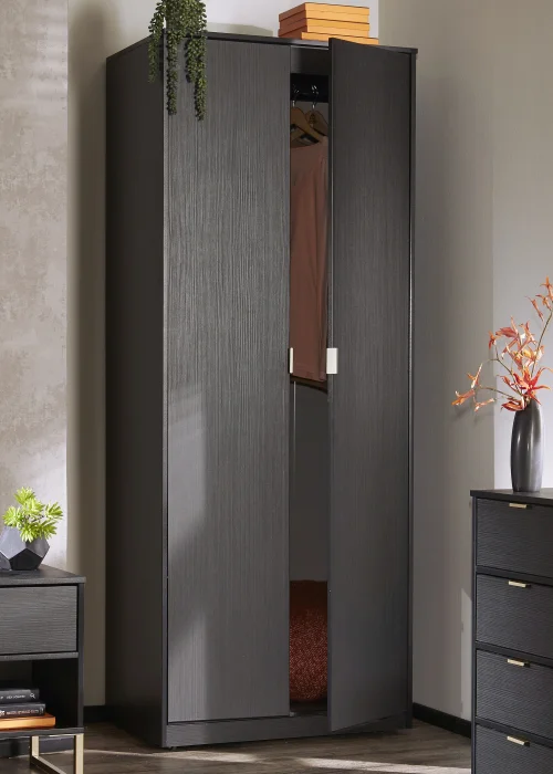 Swift Cordoba Tall 2 Door Wardrobe (197cm x 53cm x 74cm) - One Size Image 2