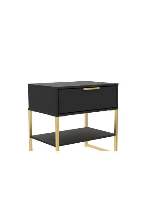 Swift Cordoba Single 1 Drawer Bedside Cabinet (58cm x 39.5cm x 57.5cm) - One Size Image 3