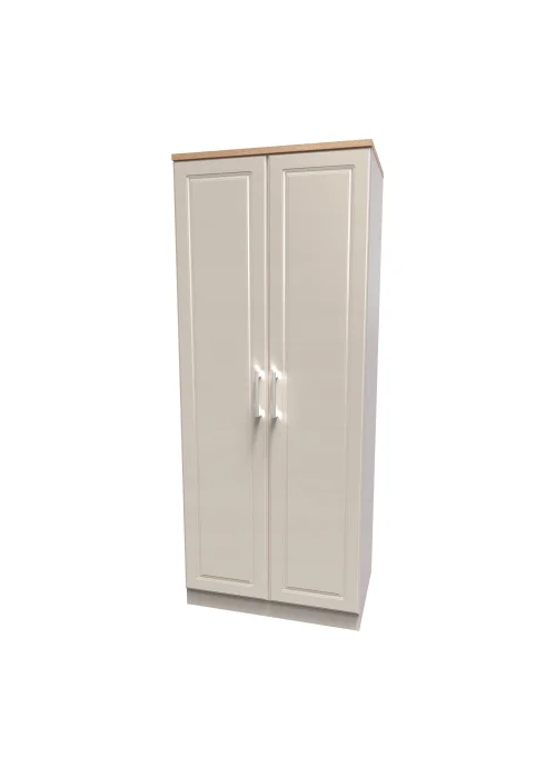 Swift Porto 2 Door Wardrobe (182.5cm x 74cm x 53cm) - One Size Image 3