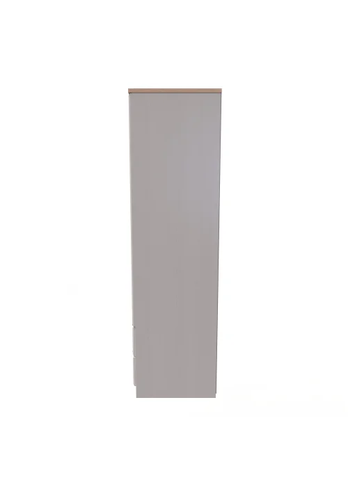 Swift Porto 2 Drawer Wardrobe (182.5cm x 74cm x 53cm) - One Size Image 2