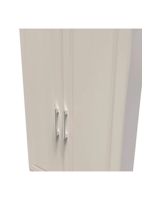 Swift Porto 2 Drawer Wardrobe (182.5cm x 74cm x 53cm) - One Size Image 4