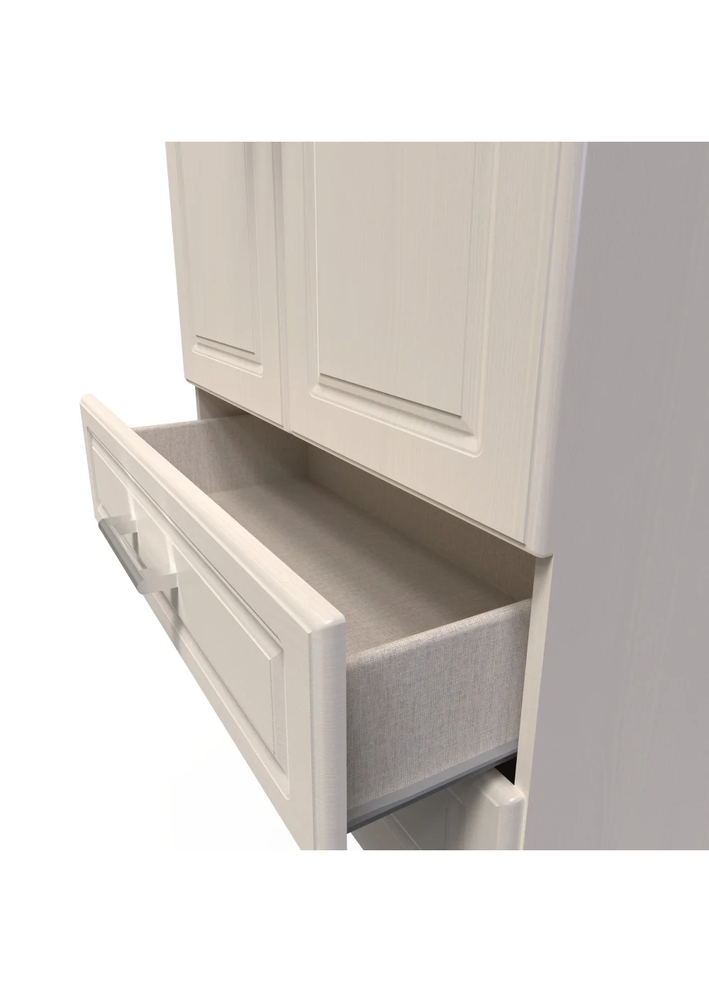 Swift Porto 2 Drawer Wardrobe (182.5cm x 74cm x 53cm) - One Size Image 5