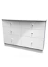 Swift Brilliance 6 Drawer Wide Chest with LED lights (79.5cm x 41.5cm x 112cm) - One Size Image 3