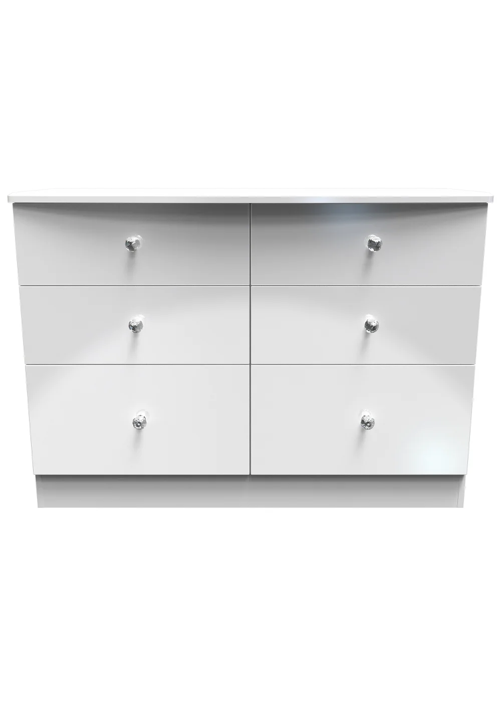 Swift Brilliance 6 Drawer Wide Chest with LED lights (79.5cm x 41.5cm x 112cm) - One Size Image 1