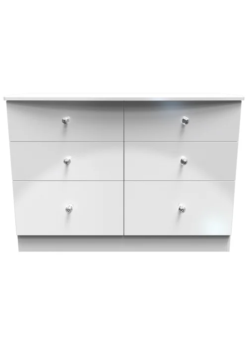 Swift Brilliance 6 Drawer Wide Chest with LED lights (79.5cm x 41.5cm x 112cm) - One Size Image 1