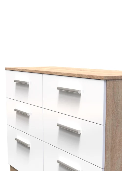 Swift Prague 6 Drawer Chest (79.5cm x 41.5cm x 112cm) - One Size Image 4