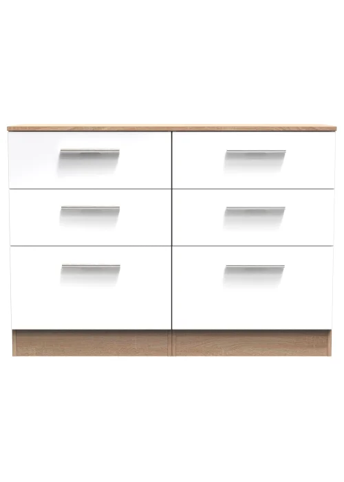Swift Prague 6 Drawer Chest (79.5cm x 41.5cm x 112cm) - One Size Image 1