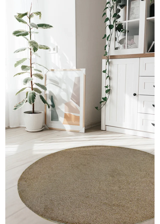 Relay Classic Natural Beige Circle Rug