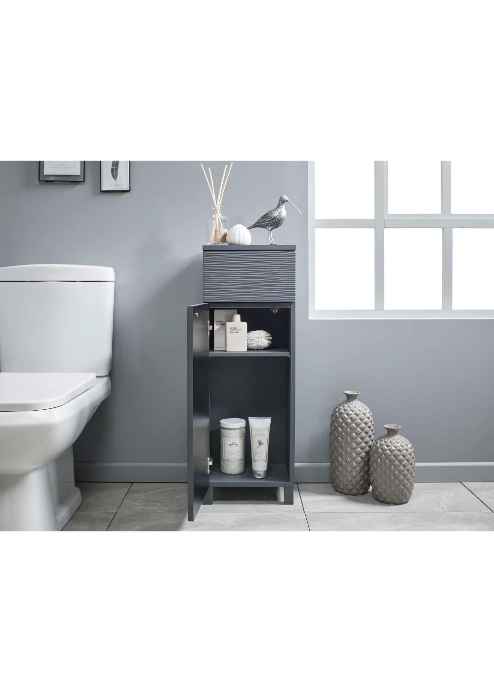 Lloyd Pascal Olsen Ripple Floor Cabinet (86cm x 30cm x 24cm) - One Size Image 4