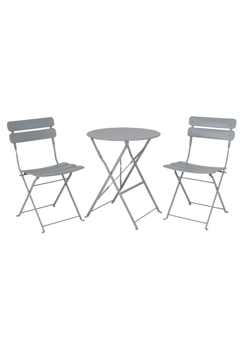 Premier Decorations Nimes Grey Bistro Set - One Size Image 1