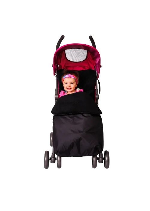 Red Kite Black Cosy Toes Stroller Fleece (96cm x 44cm x 5cm) - One Size Image 1