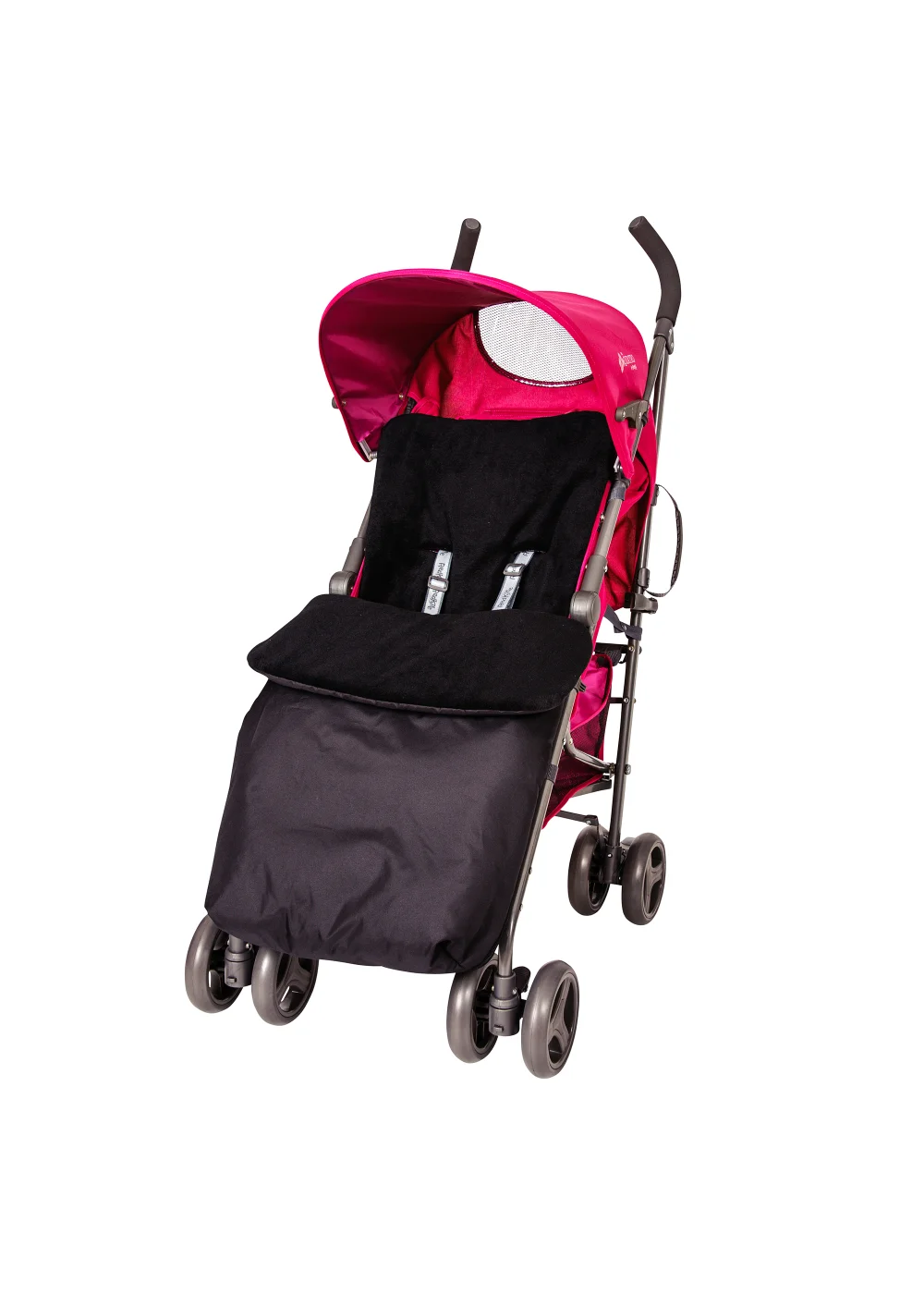 Red Kite Black Cosy Toes Stroller Fleece (96cm x 44cm x 5cm) - One Size Image 2