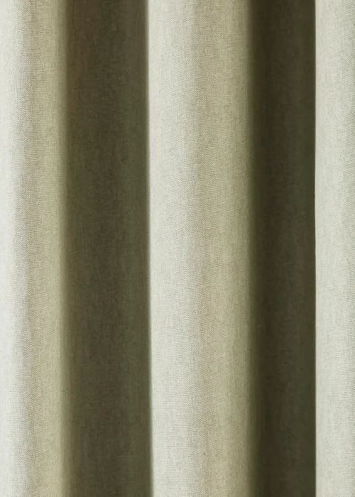 Fusion Dijon Blackout Green Pencil Pleat Curtains - 46W X 54D (116x137cm) Image 4
