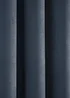Fusion Strata Dimout Navy Eyelet Curtains - 46W X 54D (116x137cm) Image 4
