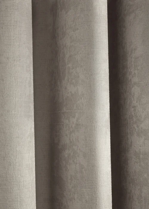 Fusion Strata Dimout Natural Eyelet Curtains - 46W X 72D (117x183cm) Image 4