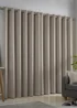 Fusion Strata Dimout Natural Eyelet Curtains - 46W X 72D (117x183cm) Image 2