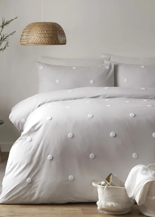 Appletree Dot Garden Metallic Duvet Cover Set - Single Image 1