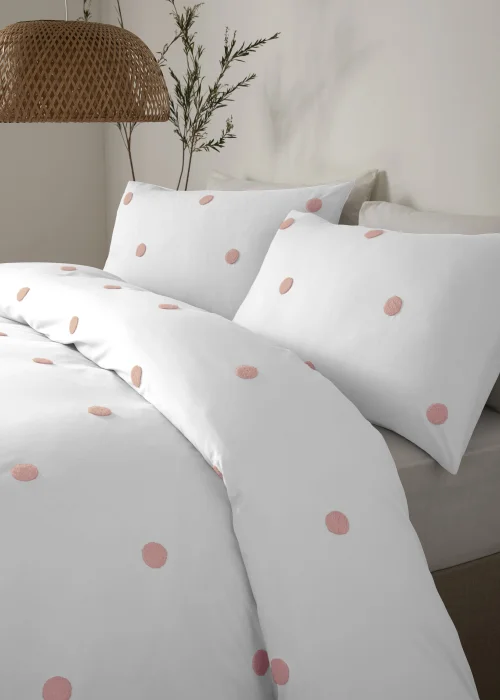 Appletree Dot Garden Pink Duvet Cover Set - Single Image 2