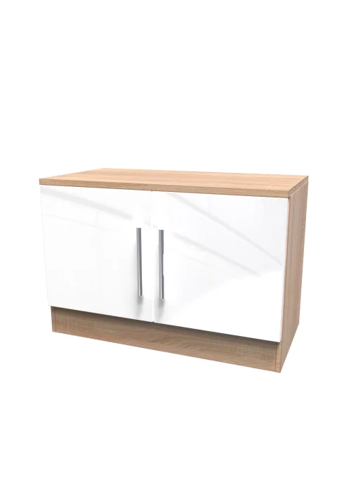 Swift Prague Compact 2 Door TV & Media Unit (49.5cm x 40cm x 76cm) - One Size Image 3