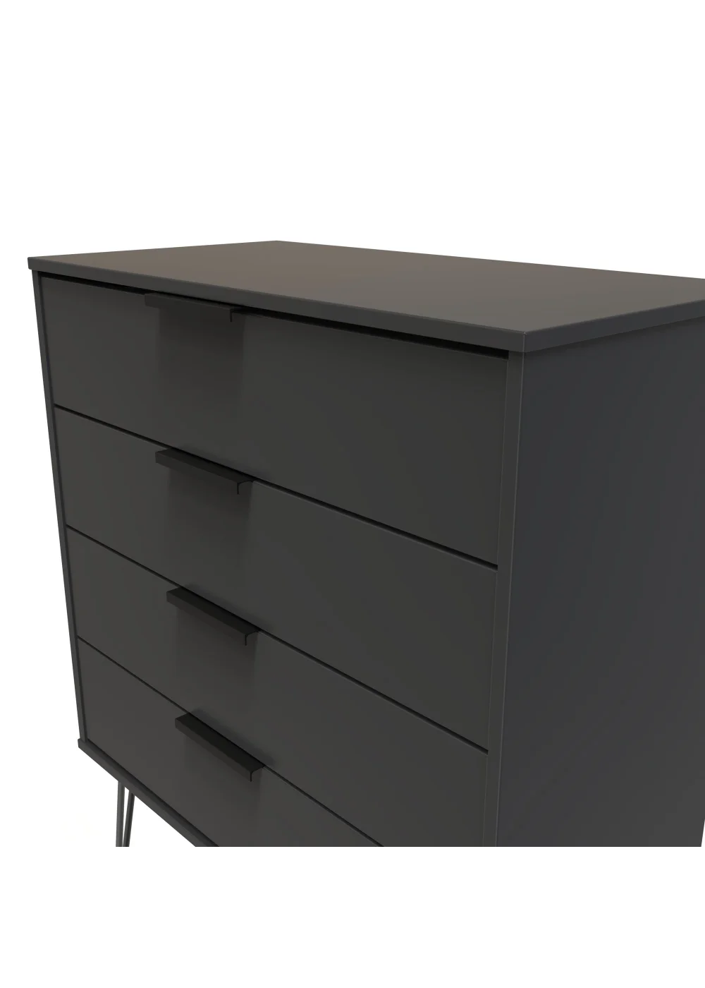 Swift Milano 4 Drawer Chest (88.5cm x 41.5cm x 76.5cm) - One Size Image 4