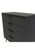 Swift Milano 4 Drawer Chest (88.5cm x 41.5cm x 76.5cm) - One Size Image 4