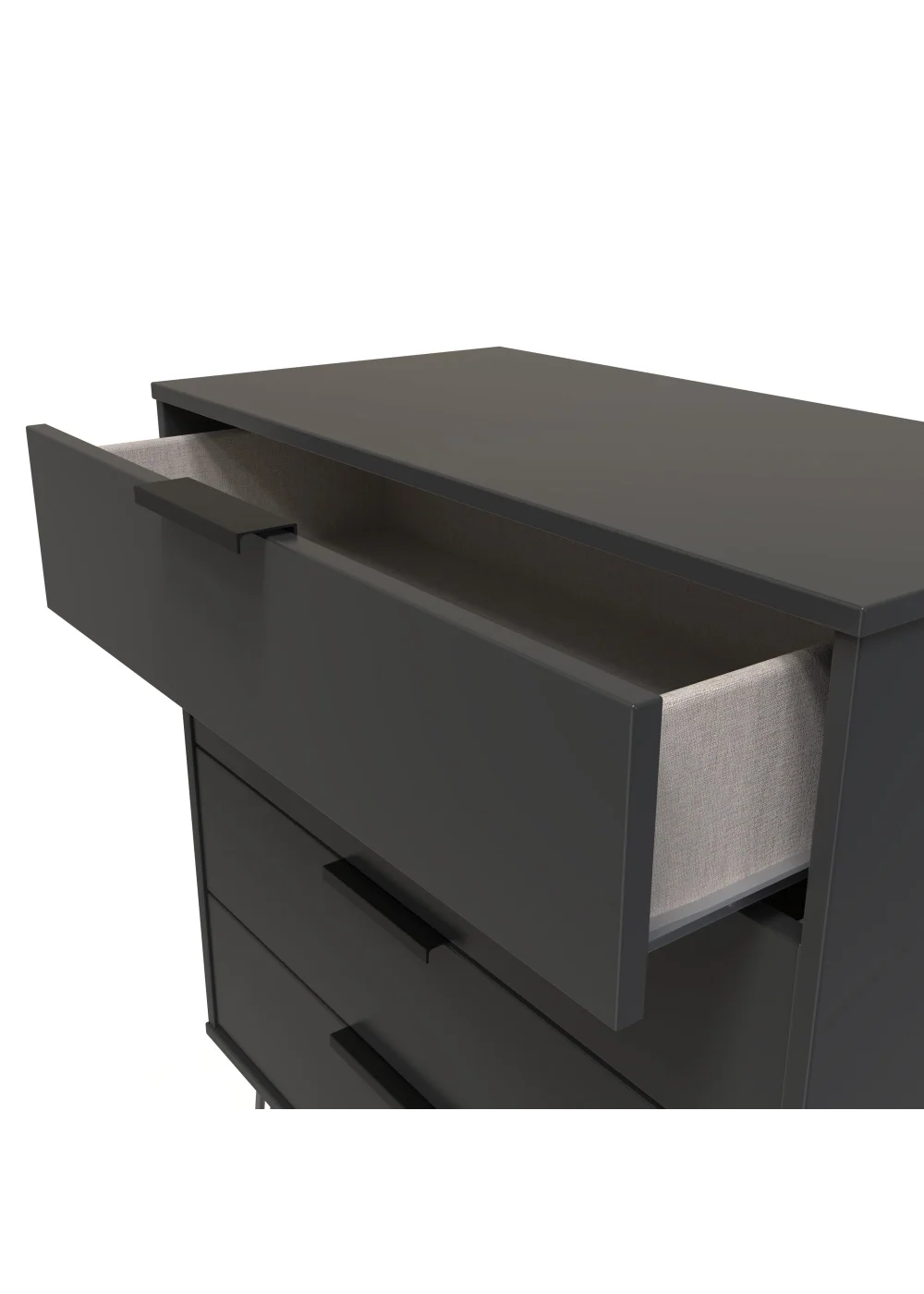 Swift Milano 4 Drawer Chest (88.5cm x 41.5cm x 76.5cm) - One Size Image 2