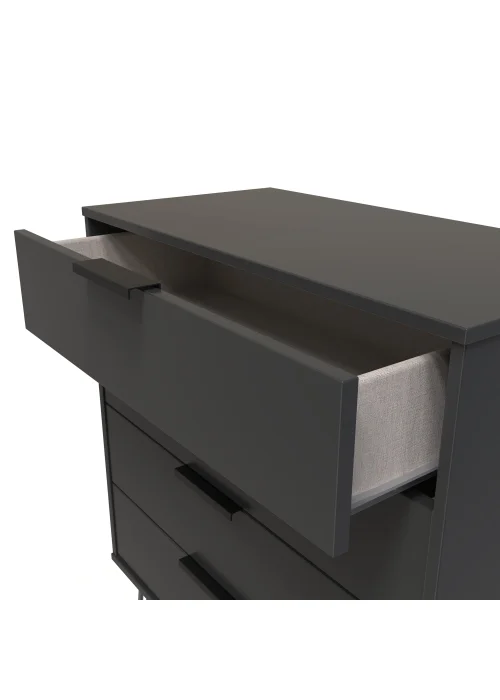 Swift Milano 4 Drawer Chest (88.5cm x 41.5cm x 76.5cm) - One Size Image 2