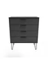 Swift Milano 4 Drawer Chest (88.5cm x 41.5cm x 76.5cm) - One Size Image 1
