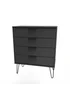 Swift Milano 4 Drawer Chest (88.5cm x 41.5cm x 76.5cm) - One Size Image 3