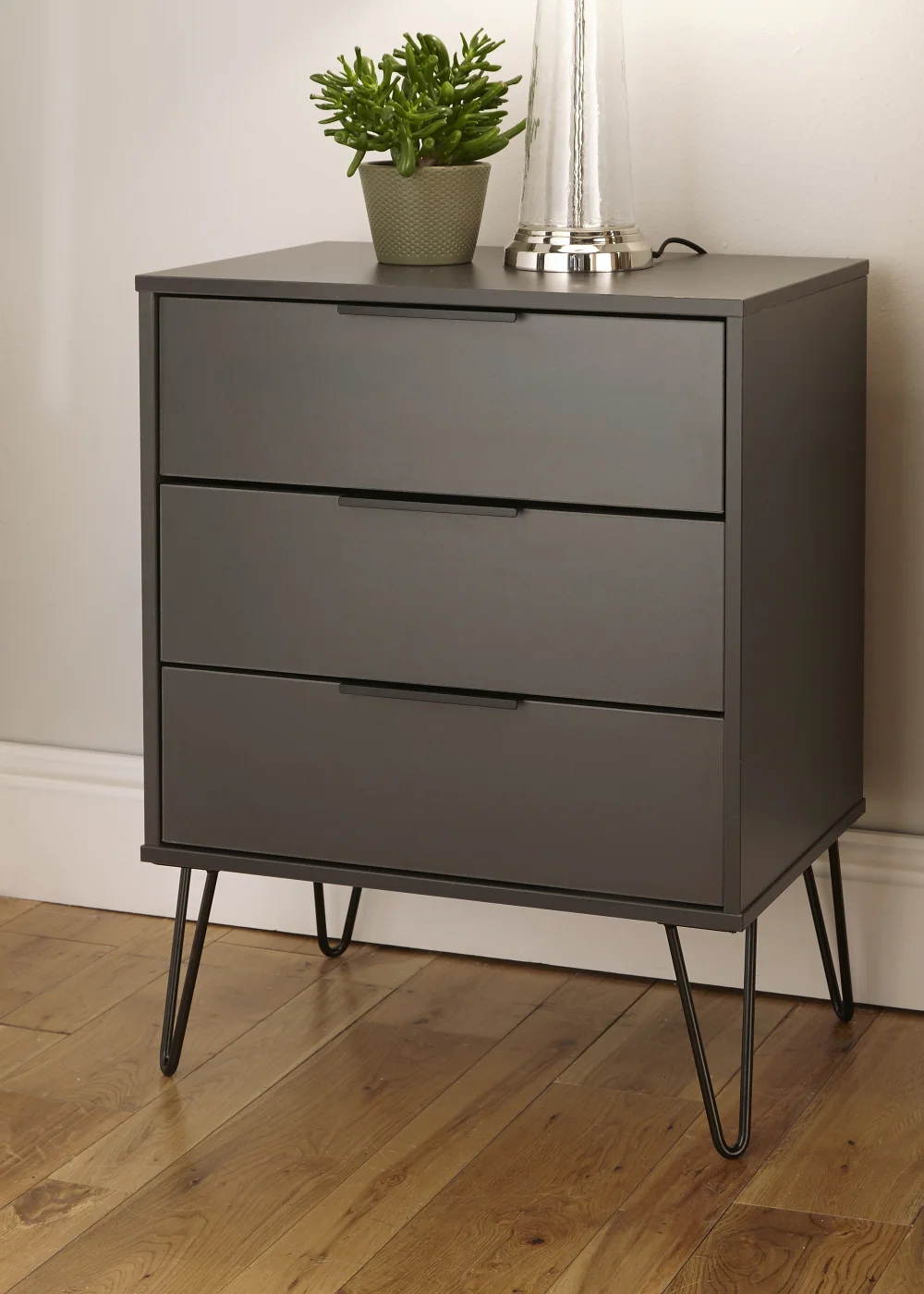 Swift Milano 3 Drawer Midi Chest (74cm x 39.5cm x 57.5cm) - One Size Image 2