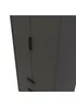 Swift Milano Tall 2 Drawer Wardrobe (197cm x 53cm x 74cm) - One Size Image 4