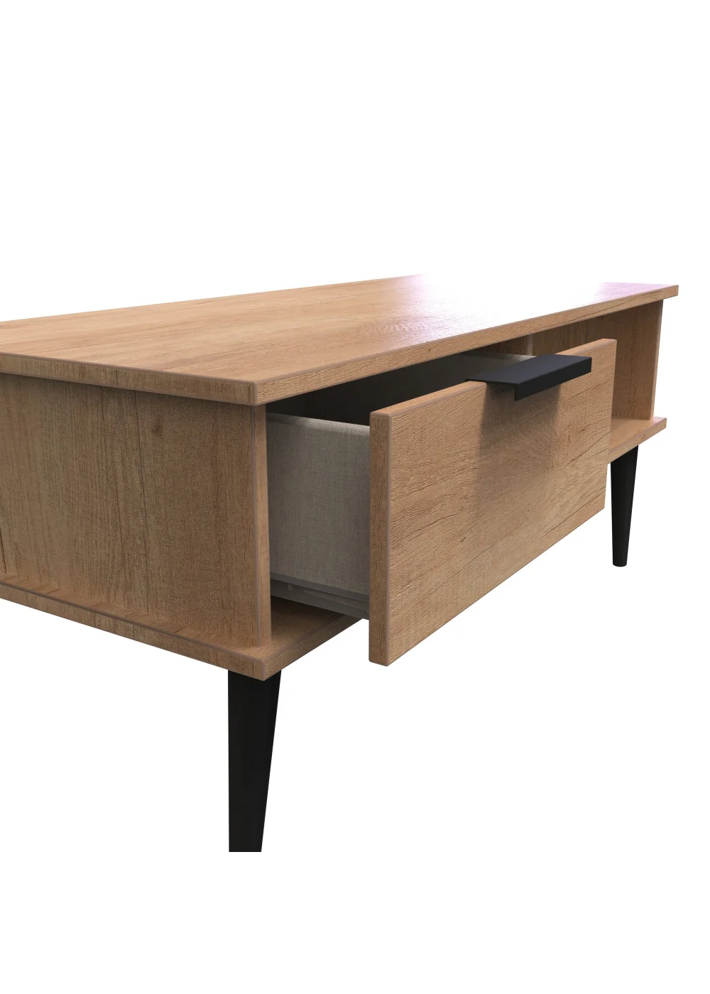 Swift Milano 1 Drawer Coffee Table (45.5cm x 39.5cm x 90.5cm) - One Size Image 2