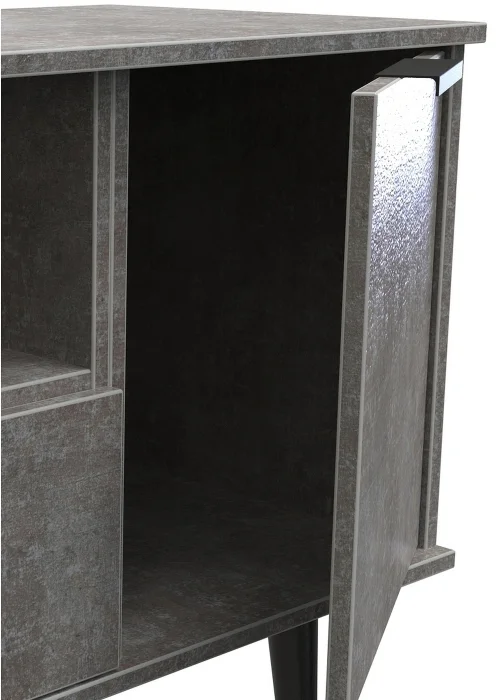 Swift Milano 2 Door 1 Drawer Wide TV Unit (64.5cm x 39.5cm x 144cm) - One Size Image 5