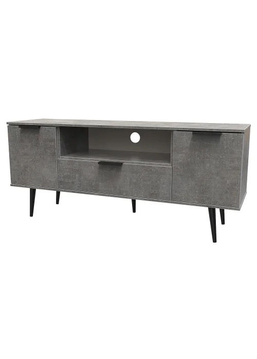 Swift Milano 2 Door 1 Drawer Wide TV Unit (64.5cm x 39.5cm x 144cm) - One Size Image 3
