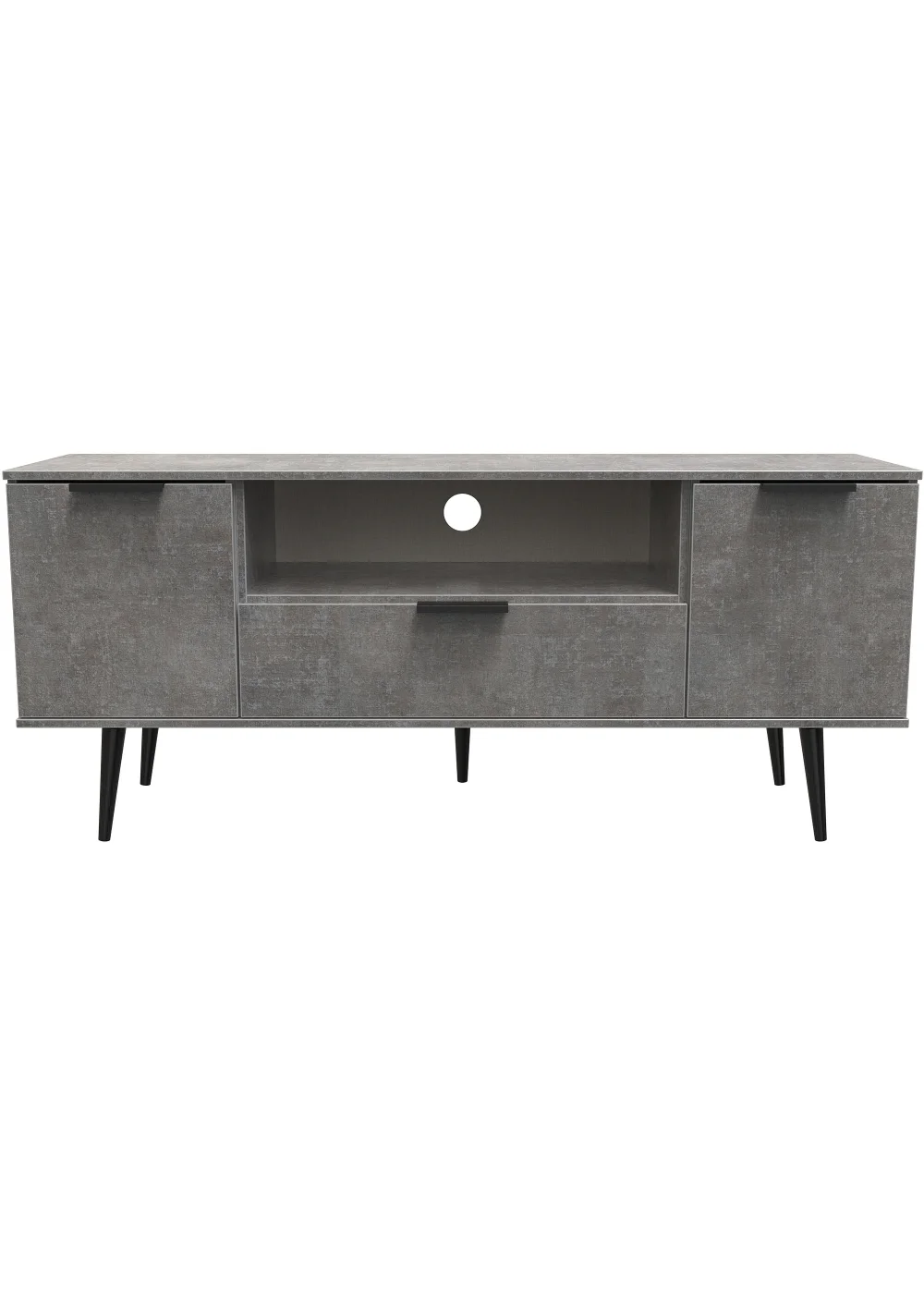 Swift Milano 2 Door 1 Drawer Wide TV Unit (64.5cm x 39.5cm x 144cm) - One Size Image 1