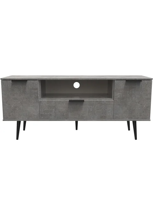 Swift Milano 2 Door 1 Drawer Wide TV Unit (64.5cm x 39.5cm x 144cm) - One Size Image 1