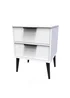 Swift Milano 2 Drawer Bedside Table (50.5cm x 41.5cm x 39.5cm) - One Size Image 3