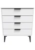 Swift Milano 4 Drawer Chest (88.5cm x 41.5cm x 76.5cm) - One Size Image 1