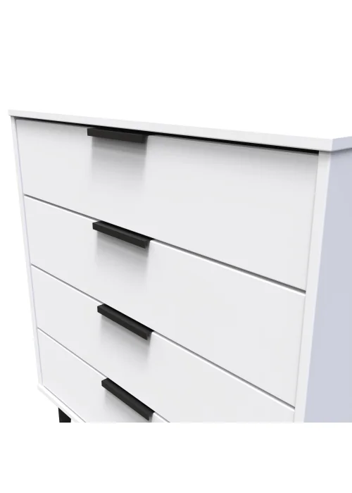 Swift Milano 4 Drawer Chest (88.5cm x 41.5cm x 76.5cm) - One Size Image 4