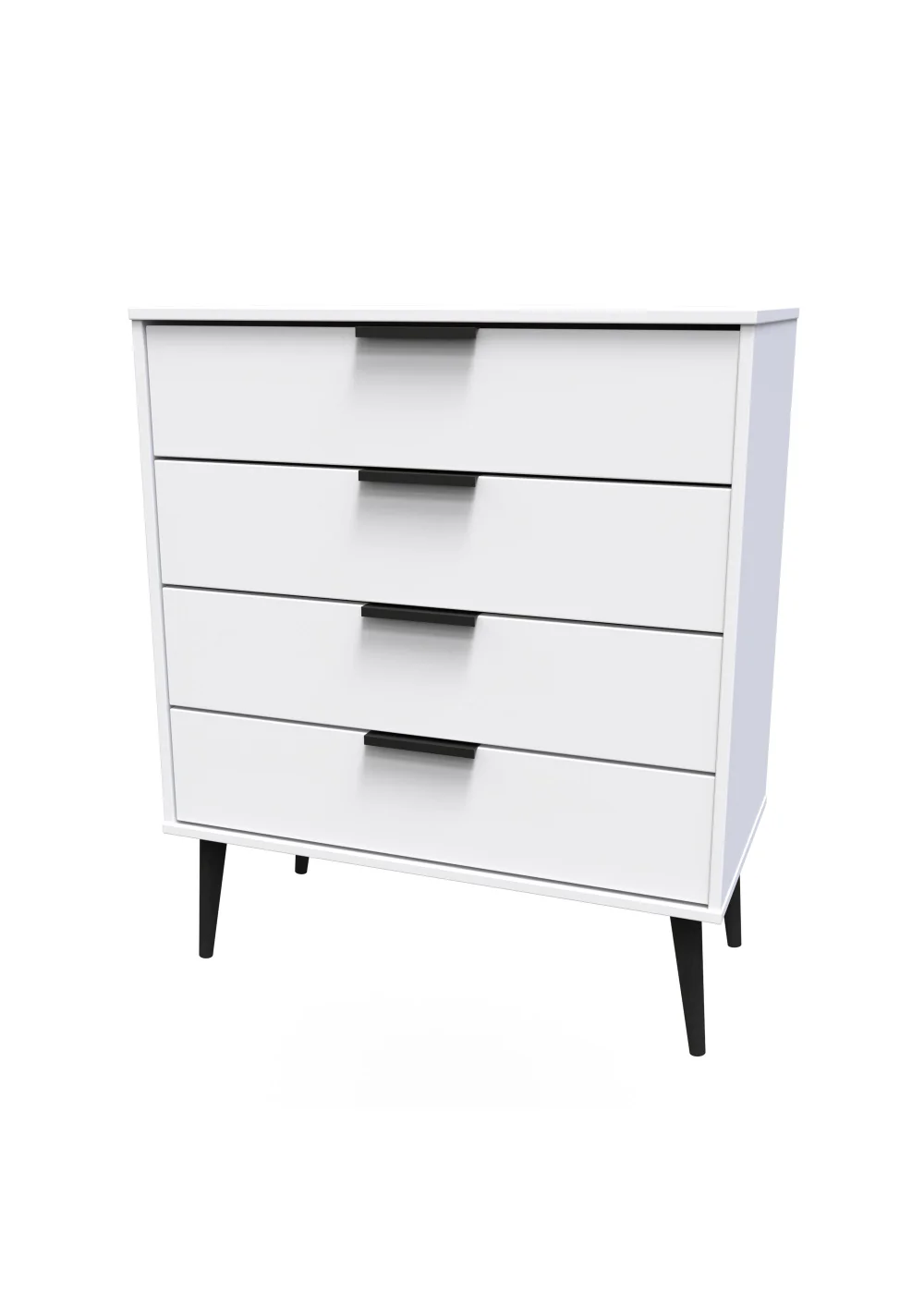 Swift Milano 4 Drawer Chest (88.5cm x 41.5cm x 76.5cm) - One Size Image 3
