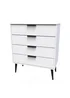 Swift Milano 4 Drawer Chest (88.5cm x 41.5cm x 76.5cm) - One Size Image 3