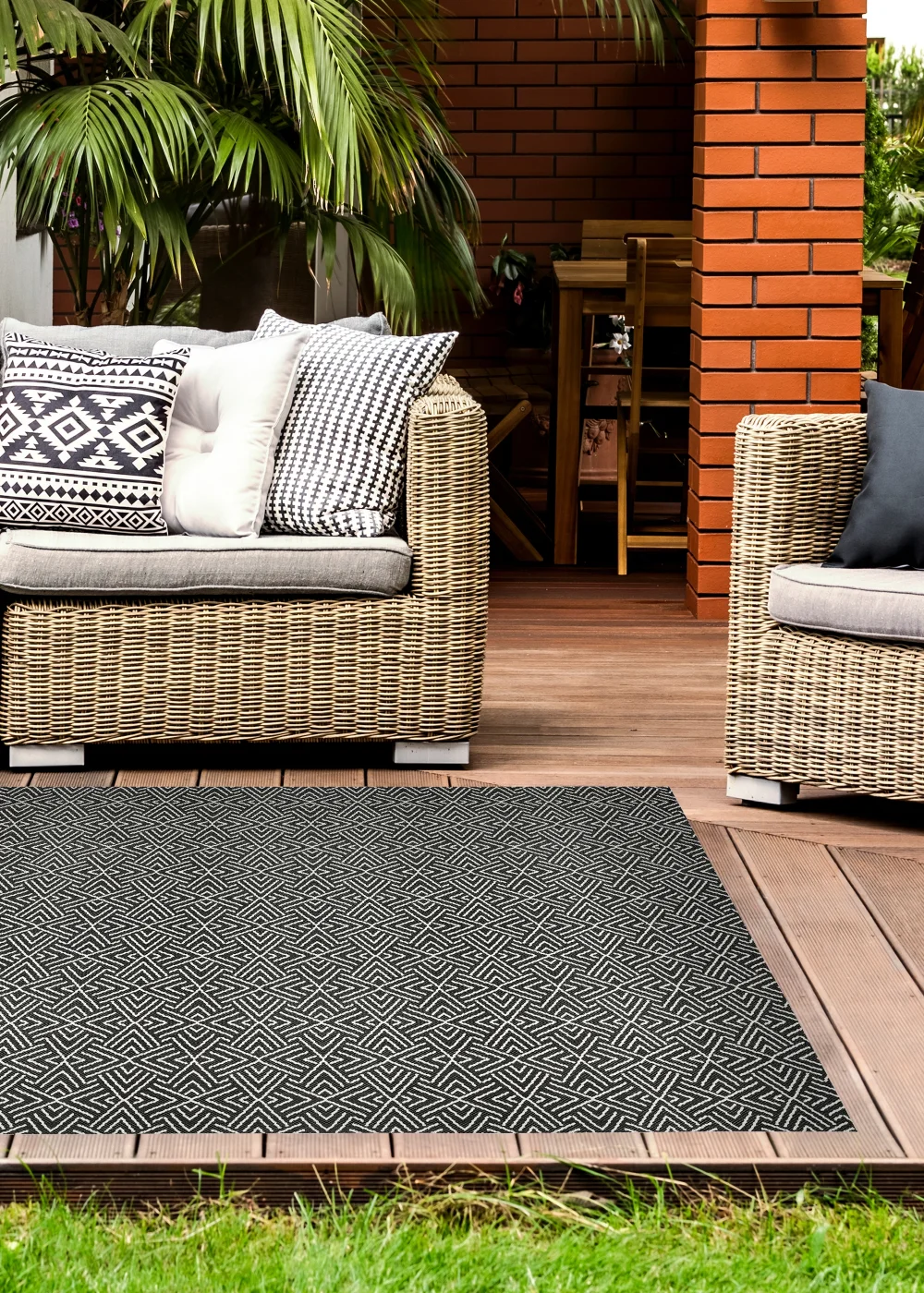 Homemaker Aztec Indoor/ Outdoor Country Rug - 80 x 150 Image 5